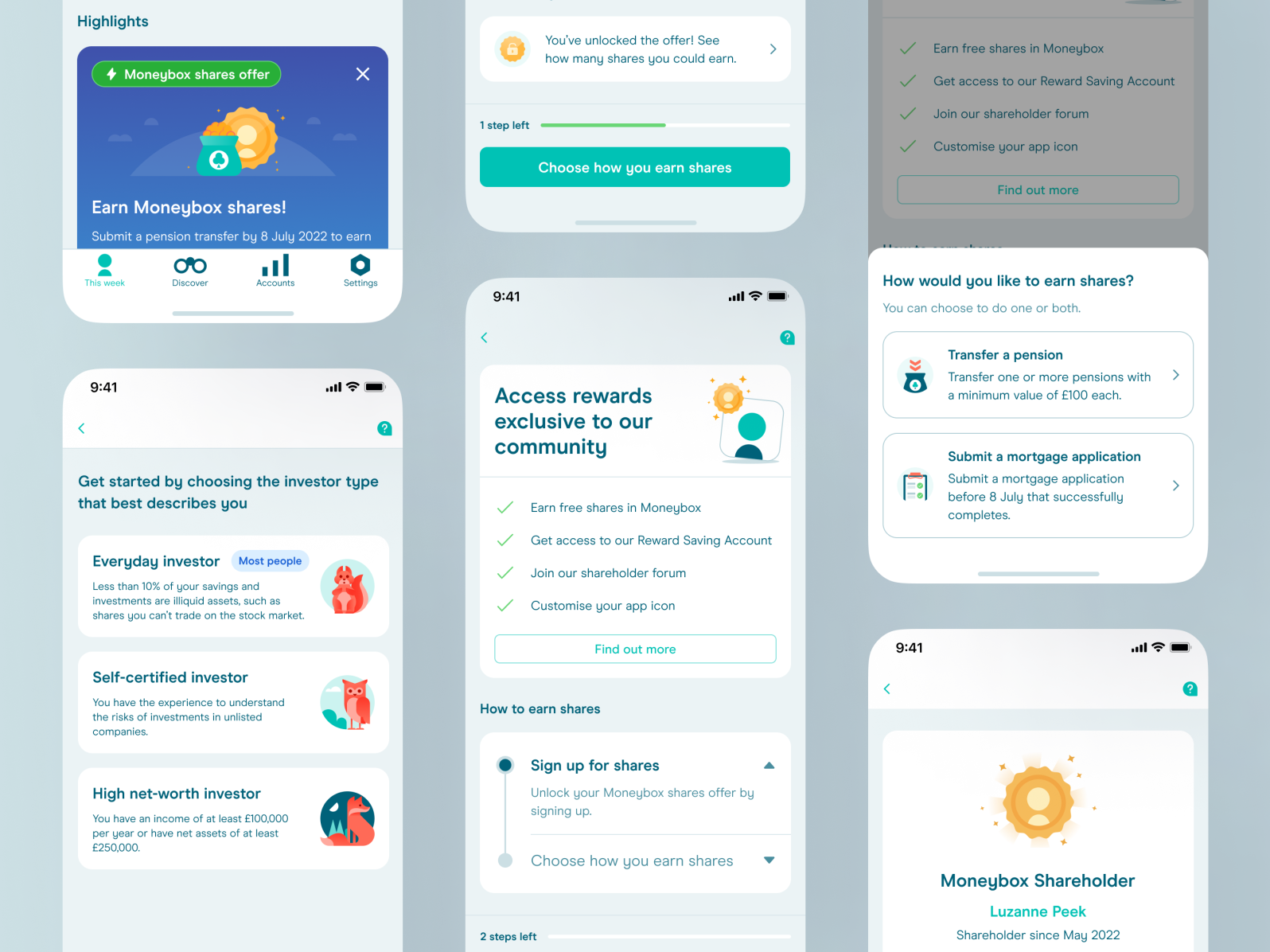 Moneybox Reward Shares by Karl Emil James Koch for Moneybox Team on