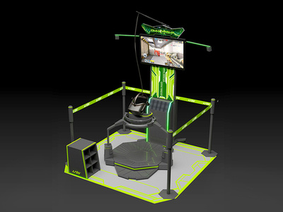 Arcade Machine Project 4 - VR 360 degree arcade arcade machine design game oculus rift platform production run running sci fi shooting vr