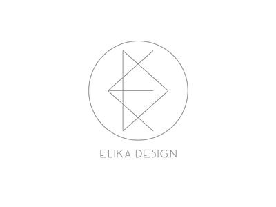 Elika branding design flat logo