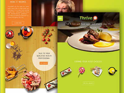 Thrive 361 design landing page ui ux web