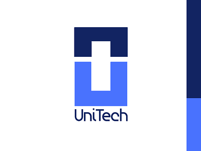 Unitech, an IT company logo branding design flat logo vector