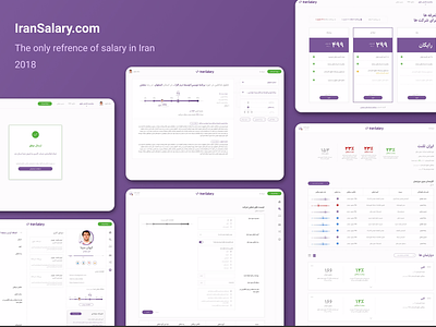 Iransalary.com design panel salary ui user experience user interface ux website