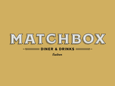 Matchbox Diner & Drinks branding logo typography