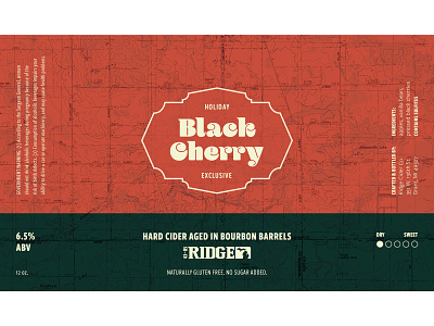 Black Cherry Holiday Label