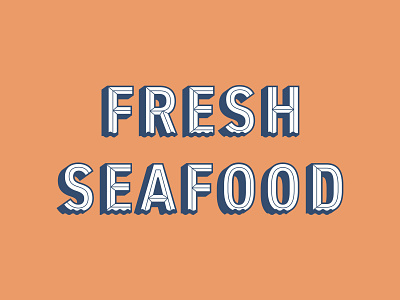 Fresh Seafood branding design graphic design restaurant branding typorgraphy