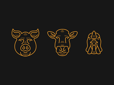 Baldy's Smoked Meats Illustrations branding design illustration logo restaurant branding
