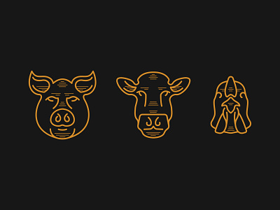 Baldy's Smoked Meats Illustrations