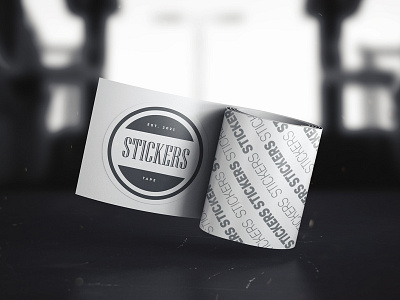 Stickers Mock up branding label mock up paper photorealistic mockup psd smart object sticker mockup stickers template typography