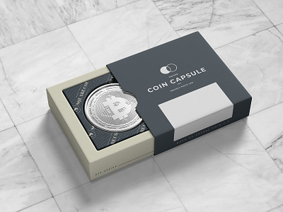 Square coin capsule Mock-up v.2 bitcoin box branding cent coin euro gold mock up coin mock ups money packaging photorealistic mockup psd smart object square coin template