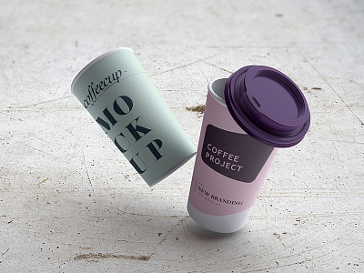 Coffee Cup mock-up branding coffee cup cup drink lid logo mock-up packaging paper paper cup photorealistic psd