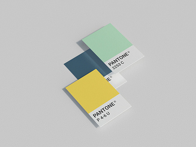 Pantone card mock up branding card logo pantone card paper photorealistic mockup psd smart object typography