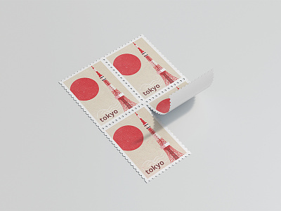 Postage Stamps Mock Up branding mock-up photorealistic mockup postage stamp psd smart object template