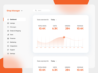 Monitoring Dashboard Design Light 021 chart daily ui daily ui 021 dailyui design etsy figma graph graphic design infographic monitoring dashboard nice charts nice dashboard shop dashboard