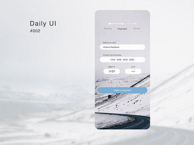 Credit Card Checkout 002 application creditcard daily ui dailyui day2 design flat iphone app iphonex light screen simple ui web