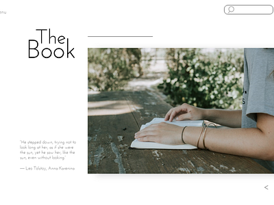 The Book branding design ui ux web