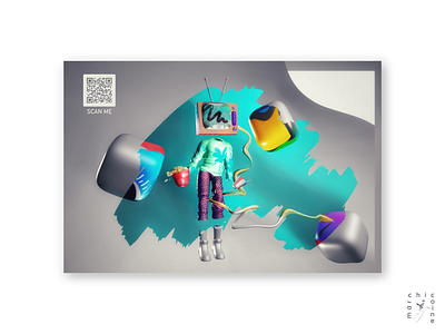 filter_bubble abstract b3d blender browser character characterdesign chrome concept digital illustration digitalart digitaldesign firefox graphic graphicdesign illustration internet poster qrcode safari search