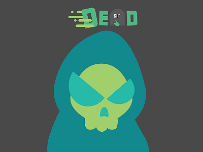 Dead dead design icon illustration logo vector