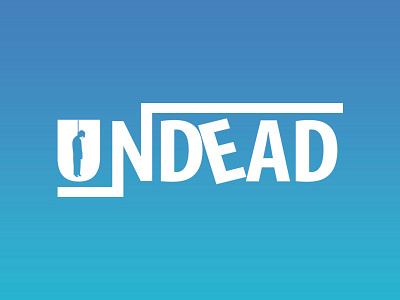 UN-DEAD clean color dead design fun illusion illustration illustrator logo typography vector