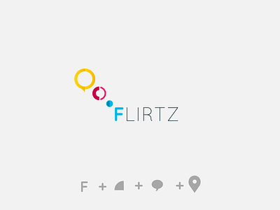 flirtz animation app brand branding character clean design flat icon icons identity illustration illustrator logo minimal mobile type typography ui vector