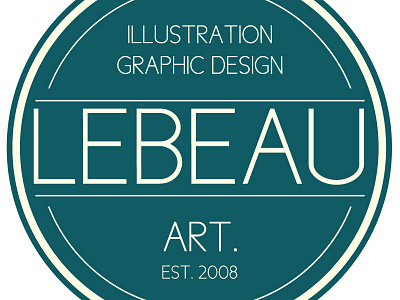 LeBeau Badge badge blue logo nashville tan tennessee thin font