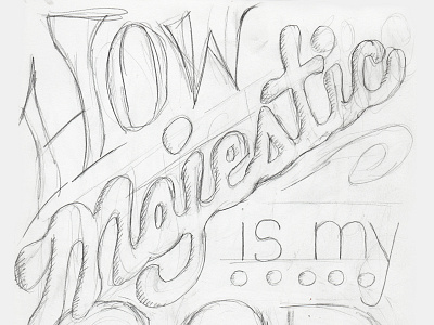 How Majestic Sketch doodle nashville pencil sketch tennessee typography