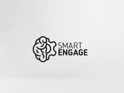 Smart Engage brain engage logo smart technology