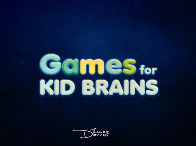 Games For Kid Brains brain games kid logo text