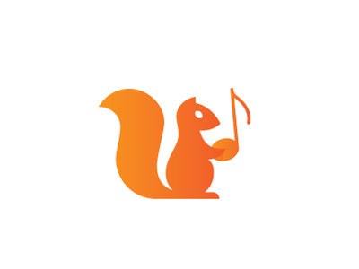 Squirrelnote icon logo music note squirrel