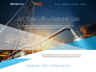 Upwing Energy Website website homepage