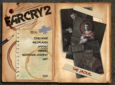 Far Cry 2 UI Redesign farcry ubisoft ui uidesign uiux