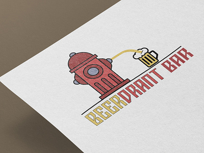 Beerdrant Bar Logo branding design graphic design illustration logo vector