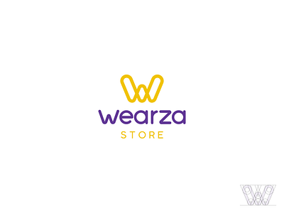 Wearza Store branding design flat icon identity logo minimal