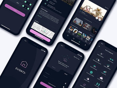 Eventshouse App Design app concept appdesign mobile app ui ui ux ux design