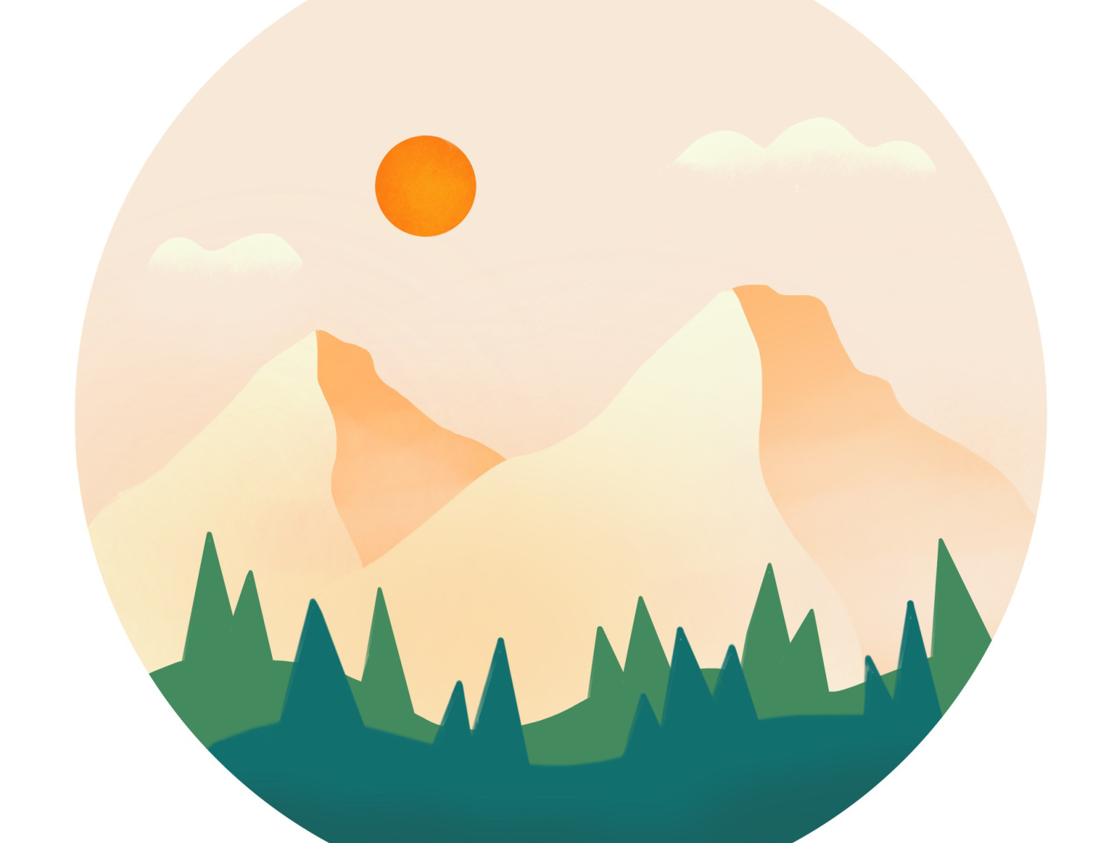 Landscape by Hannah Wang on Dribbble