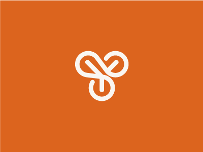 Y mark branding japanese kamon logo monogram orange y