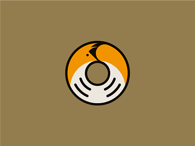 Foxhole brown circle curl fox foxhall foxhole hoop logo orange polo