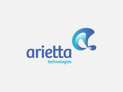 Arietta Technologies a arietta logo mark symbol blue technology