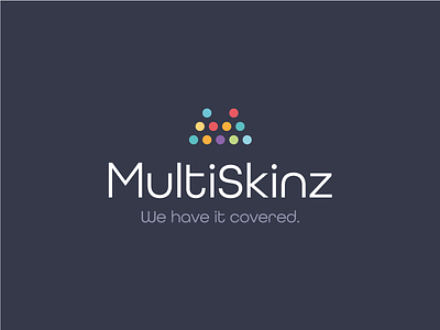 Multiskinz branding colour dots icon logo m mark