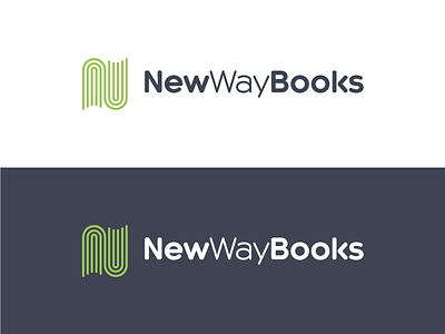 New Way Books books branding icon logo mark n