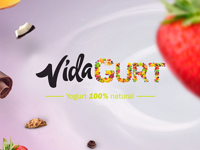 Logo VidaGurt brand imagotipo logo logodaily logolove logomark logotipo mark vida yogurt