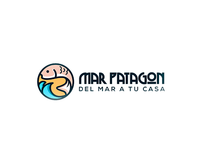 Logo Mar Patagon branding fish logo logodaily logofish logoinspire logolove logotype