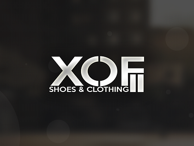 Logo XOF design illustration logo