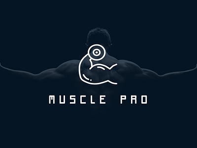 Logo muscle design flat illustration logo logo a day logo design challenge photoshop