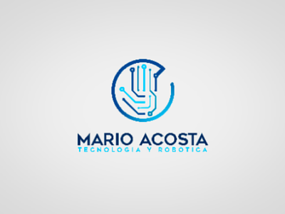 Logo for Mario Acosta logo logo design logotype robótica tecnología