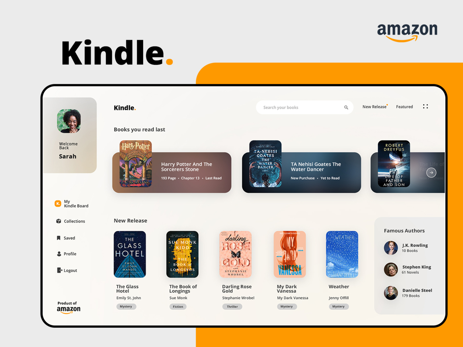 Amazon Kindle Refreshed Look By Naresh Saminathan On Dribbble