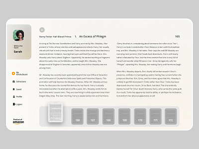 Kindle Book Reading Experience amazon ui kindle ui design kindle ui design mobile app design ui uidesign uxdesign