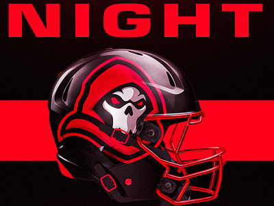 Nightmare Logo Helmet Design branding design draw drawing evil football gaming graphicdesign helmet icon illustration logo logos mockup nfl photoshop red skull