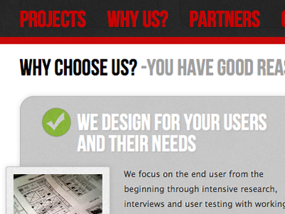 Why us? about codeigniter font face prototyping red unique selling points works4sure