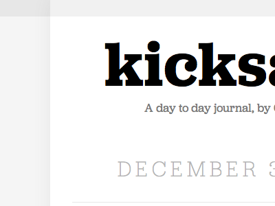 Header blog html prototyping jubilat kicksarse