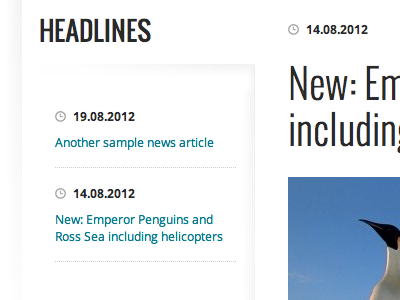 News and articles browser html prototyping prototyping